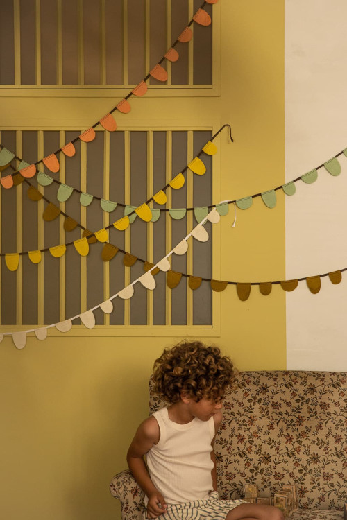 GUIRLANDE DRAPEAUX RONDS -...