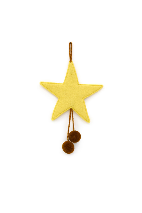 POMPOMS STAR HANGING - Last chance