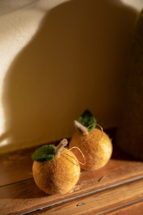 COFFRET DE 6 PETITES POMMES À SUSPENDRE