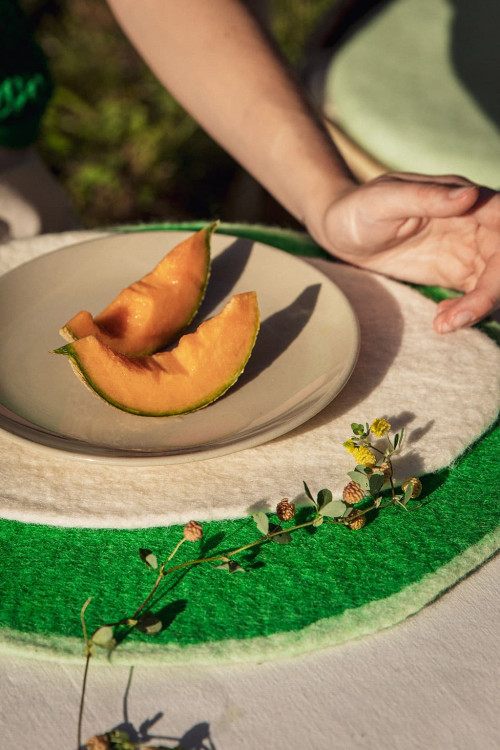 TWO-TONE FELT PLACEMAT - Bazaar