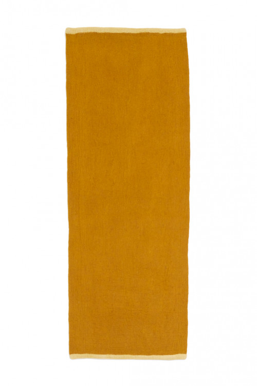 Tapis sima long blé tendre or en feutre
