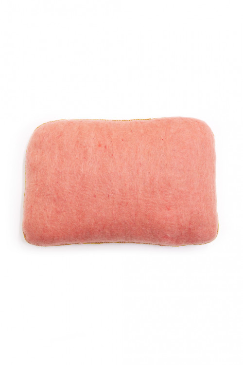 litchee cushion in felt and kapok
