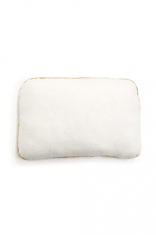 coussin caillou naturel en feutre et kapok