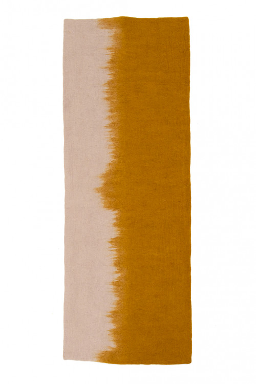 tapis brush long sable or en feutre