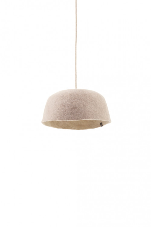 Yurt reversible lampshade S sand natural in felt