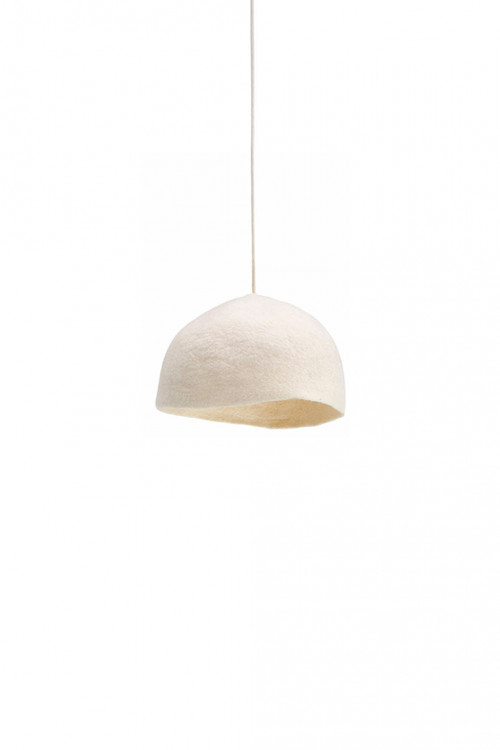 Yurt plain lampshade S natural in felt