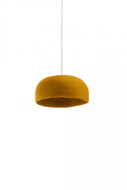 Yurt plain lampshade S gold in felt