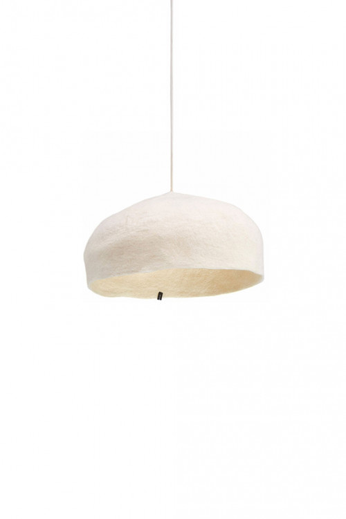 Yurt plain lampshade L natural in felt