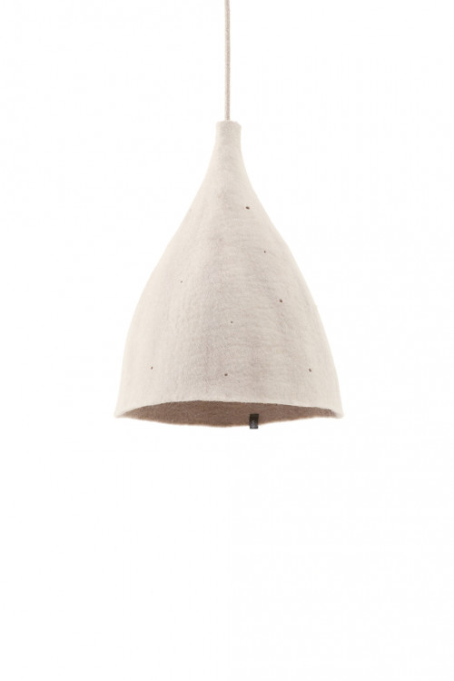 Reversible Tipi lampshade H sand natural in felt