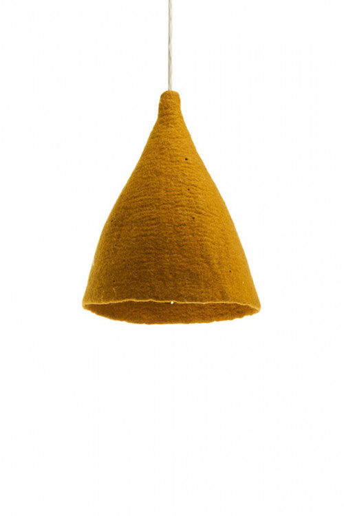 Plain Tipi lampshade H gold in felt