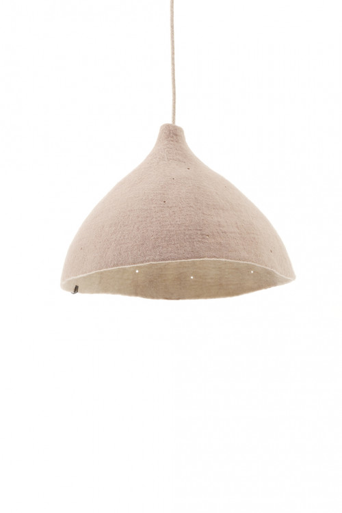 Reversible Tipi lampshade W sand natural in felt