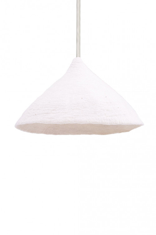 Plain Tipi lampshade W natural in felt