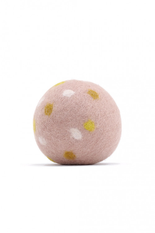 polky ball quartz pink in felt