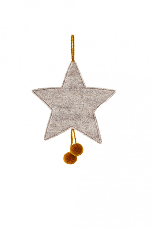 POMPOMS STAR HANGING