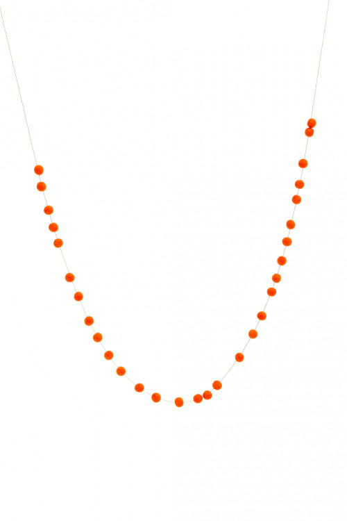 malla garland orange in felt