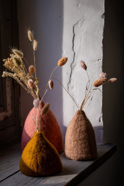SET 3 CACHE-VASES CLOCHETTES