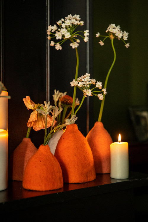 SET 3 CACHE-VASES CLOCHETTES