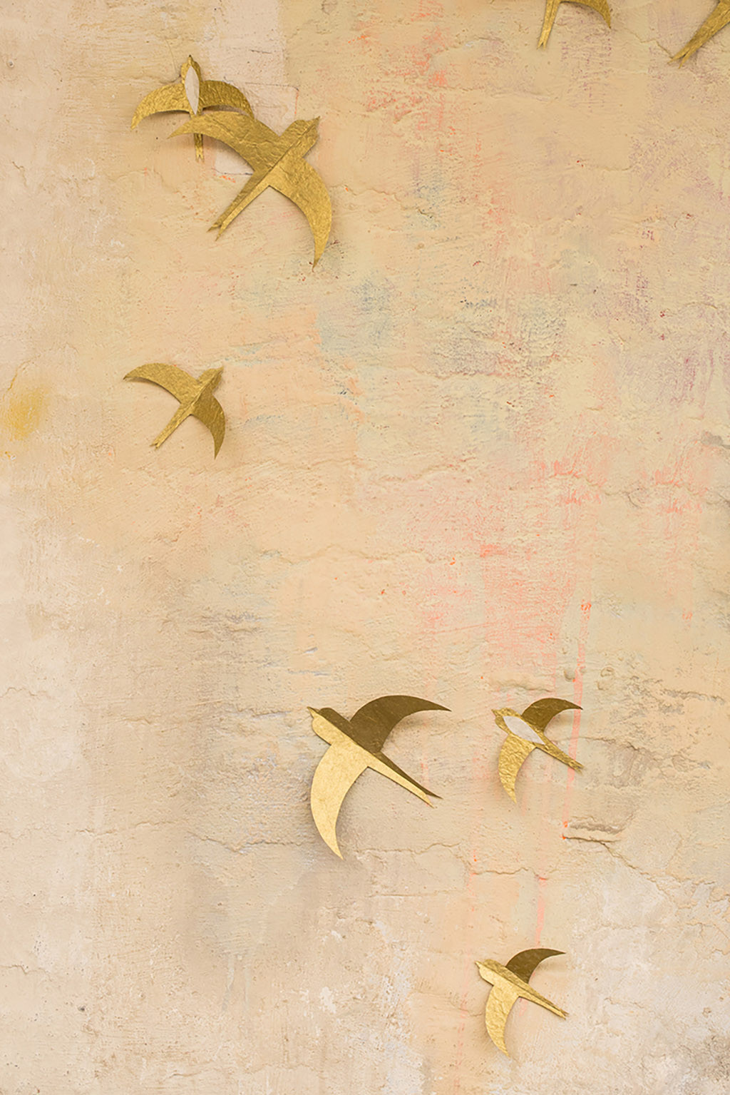 lokta paper swallows for a soft and poetic decoration
