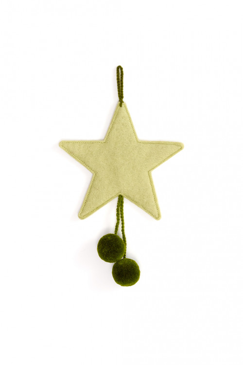POMPOMS STAR HANGING - Last chance