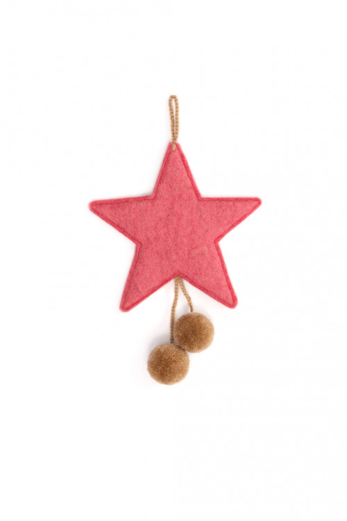 SUSPENSION ÉTOILE POMPONS - Dernière chance
