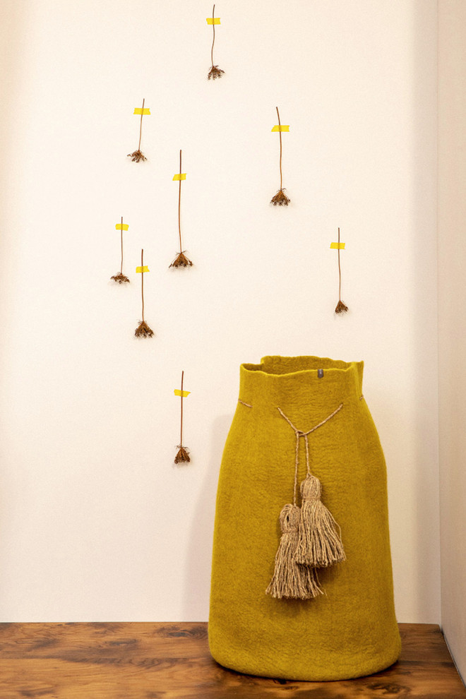 panier de rangement kaki pour une décoration chaleureuse