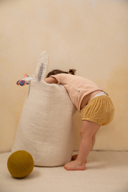 Grand rangement ludique pour enfant en feutre