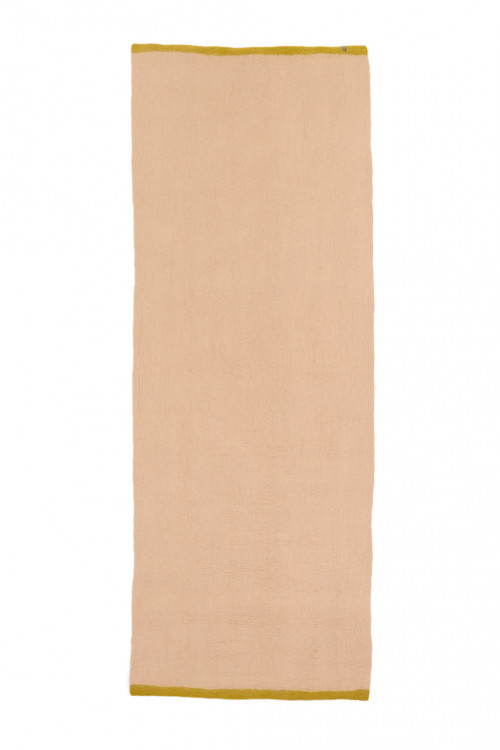 Tapis sima long pistache nude en feutre