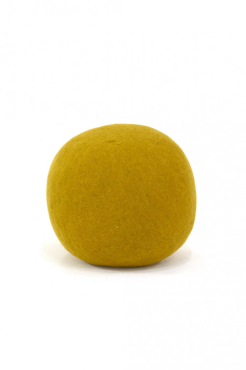 XL pistachio felt pouffe ball