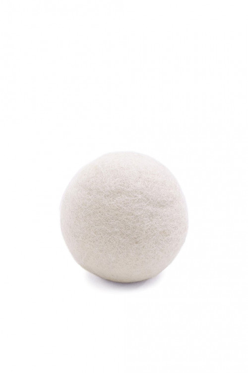 XL natural felt pouffe ball