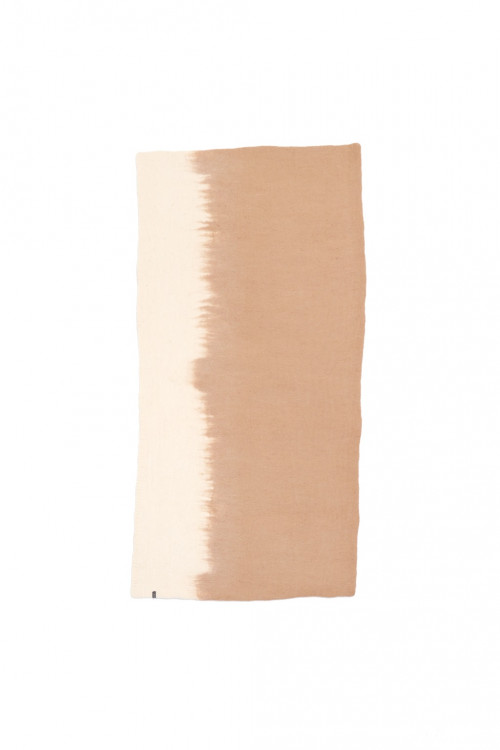 tapis brush naturel nude en feutre