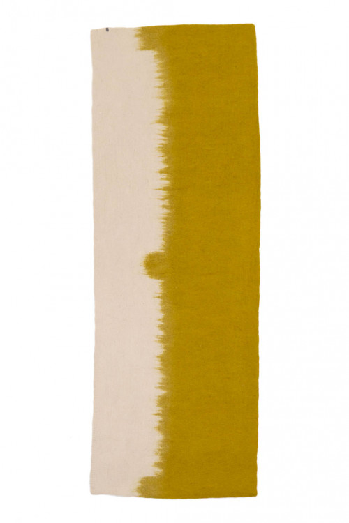 long brush rug sand pistachio in felt