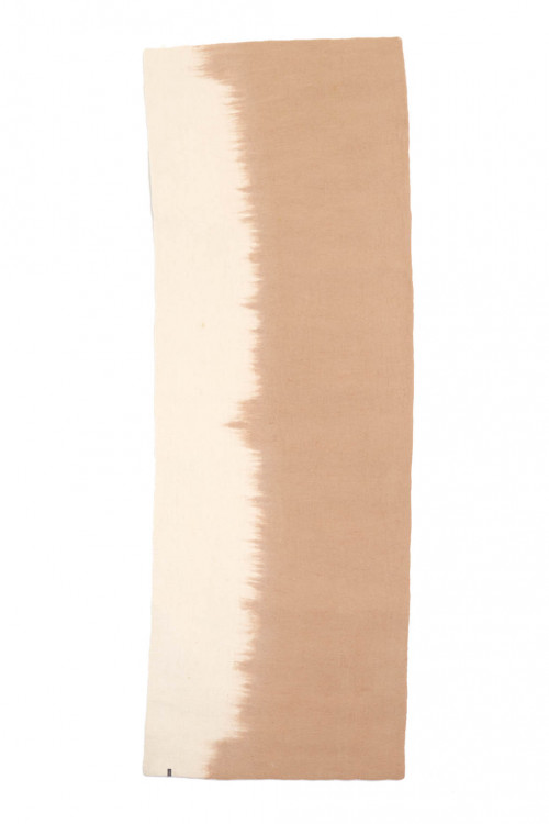 tapis brush long naturel nude en feutre