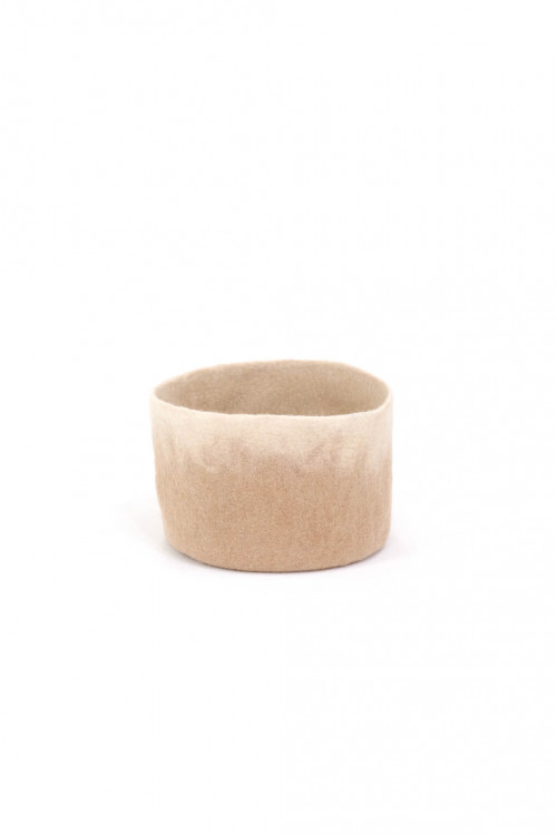 two-tone calabash S in felt color nude natural