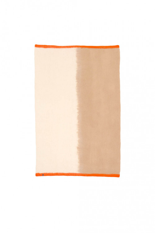 kasko carpet 90 x 140 cm pure orange in felt