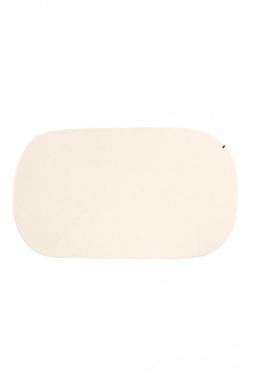 tapis Oval naturel en feutre