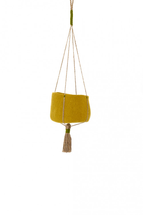 Kangaroo basket S pistachio in felt