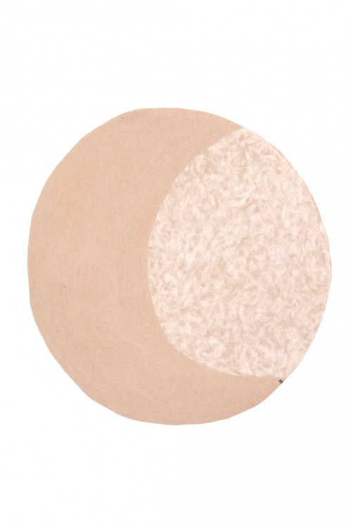 tapis moonlight nude naturel en feutre