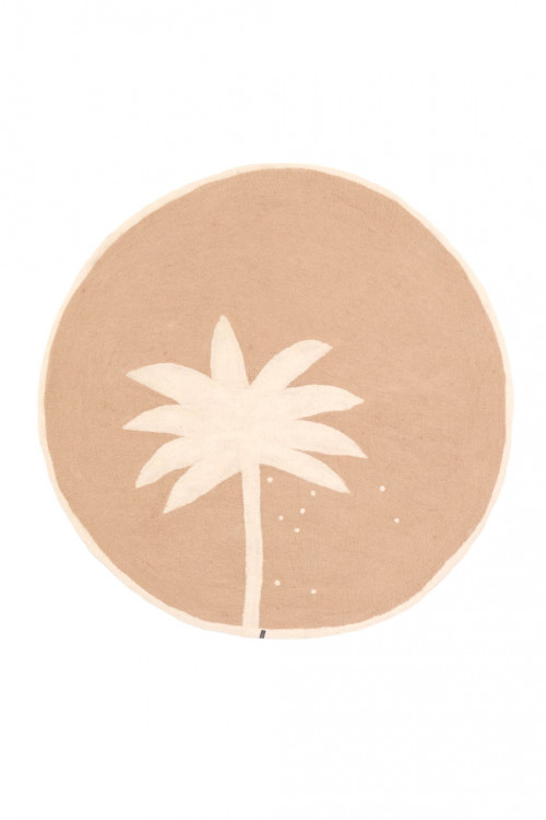 nude natural palm tree carpet in felt