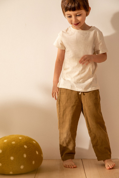 Felt mushroom pouffe for a child's room Felt mushroom pouffe for a child's room