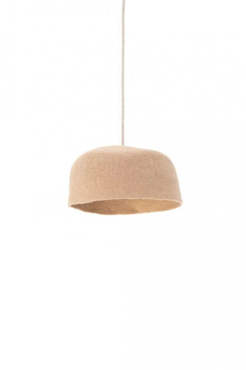 Yurt plain lampshade S nude in felt