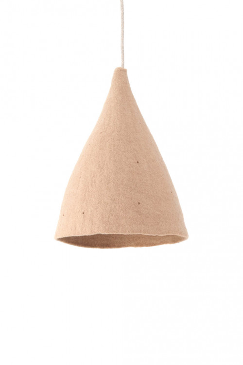 Plain Tipi lampshade H nude in felt