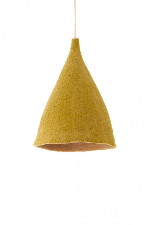 Reversible Tipi lampshade H nude pistachio in felt
