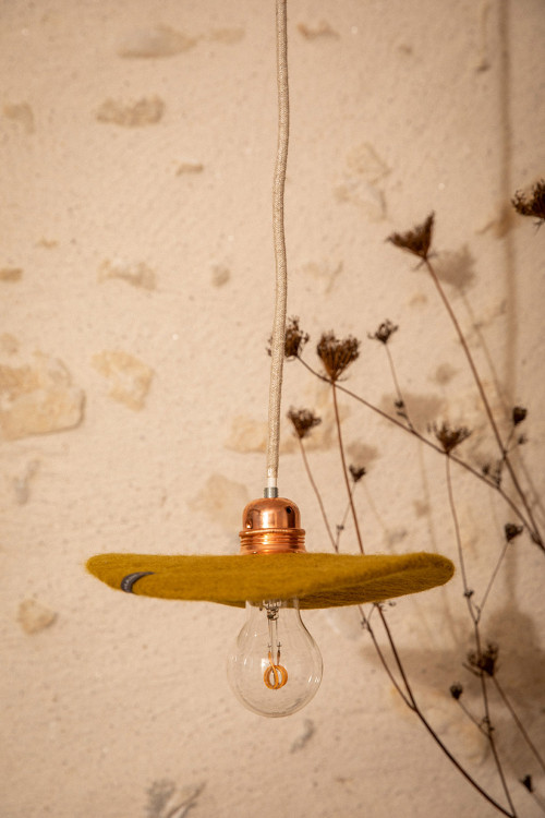Fullmoon felt suspension to light up the house Fullmoon felt suspension to light up the house