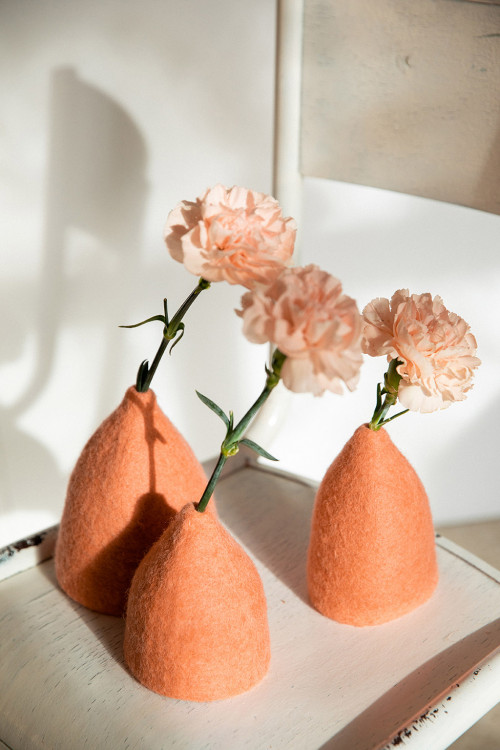 SET 3 CACHE-VASES CLOCHETTES