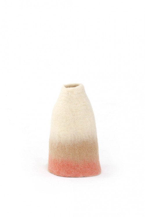 vase cover S nude lychee in felt