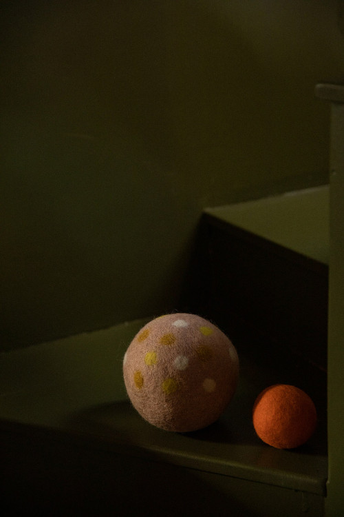 a felt ball for a playful and cosy decoration a felt ball for a playful and cosy decoration