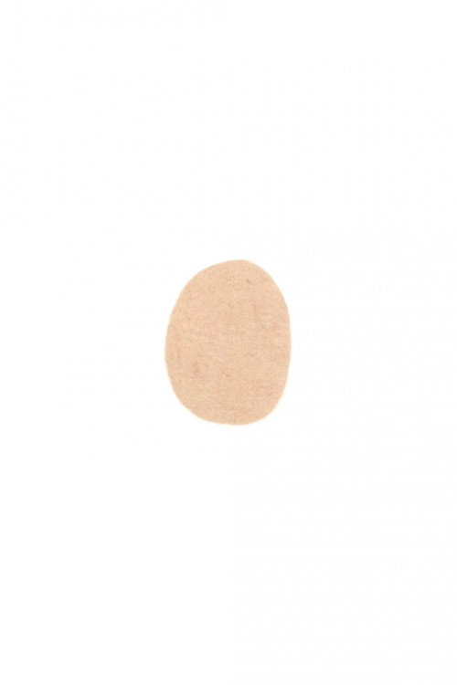 XS nude felt pebble pastille