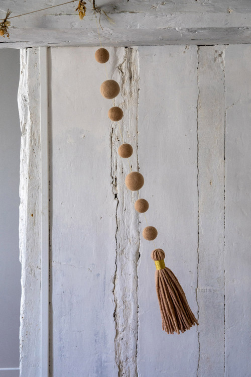 SUSPENSION PERLES & POMPON