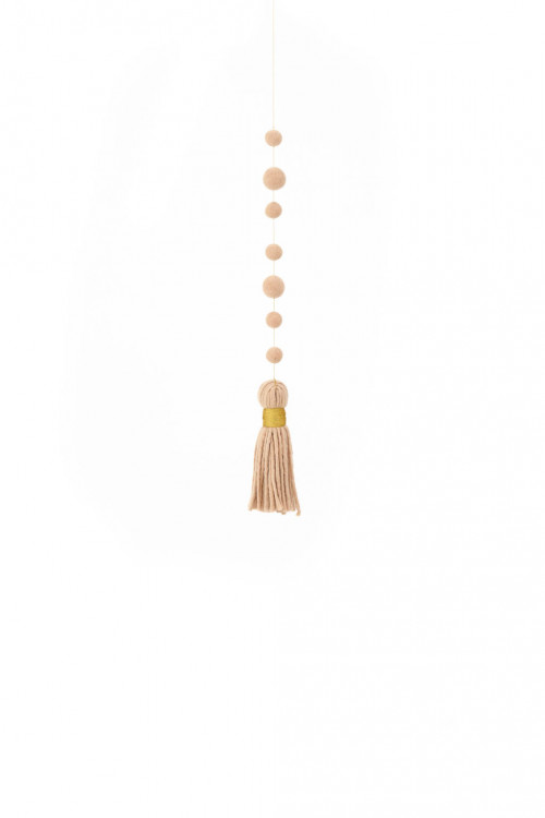 MINI PEARLS & POMPOM HANGING