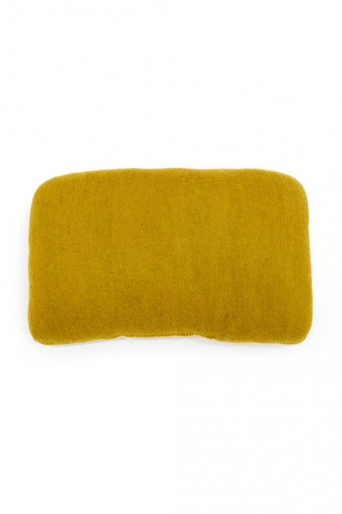 pistachio cushion in felt and kapok